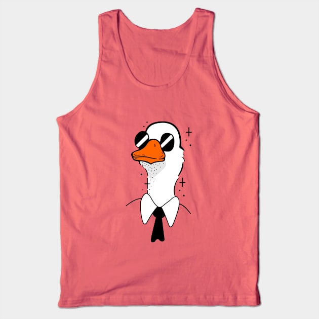 Goose in a tie Tank Top by My Happy-Design